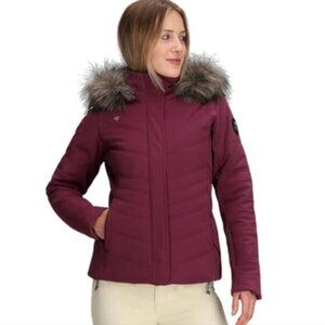 Obermeyer Women's Tuscany Ellte Jacket Size 8, Cabernet, NWT, Ski Jacket